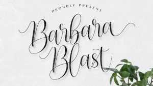 Barbara Blast Font › Fontesk