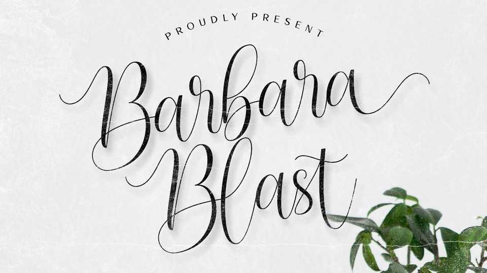 Barbara Blast Font › Fontesk