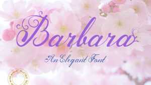 Barbara Script Font › Fontesk