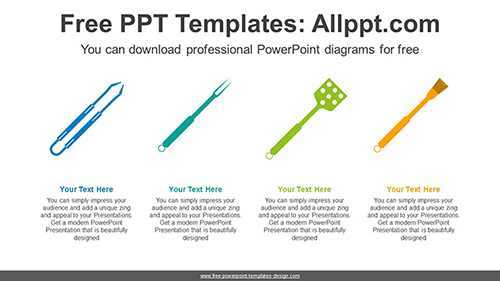 Barbecue Tool PowerPoint Diagram