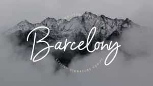 Barcelony Script Font › Fontesk