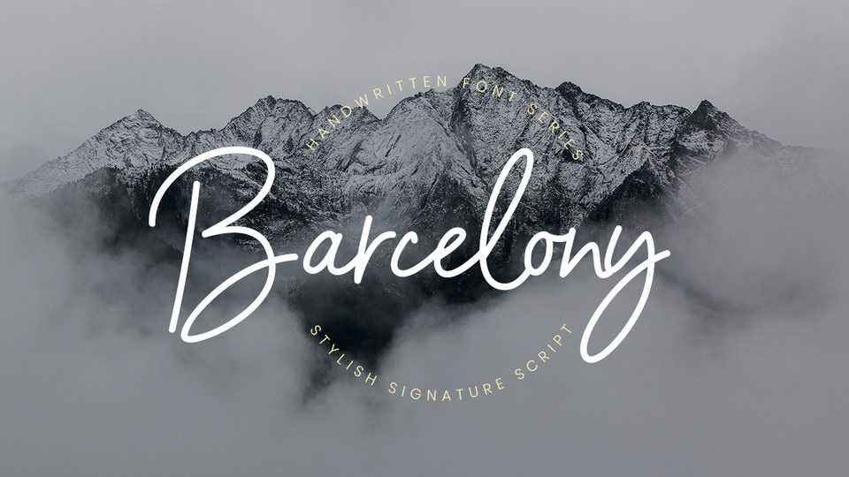 Barcelony Script Font › Fontesk