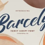 Barcely Fancy Script Font