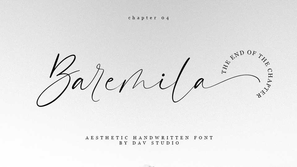 Baremila Script Font › Fontesk