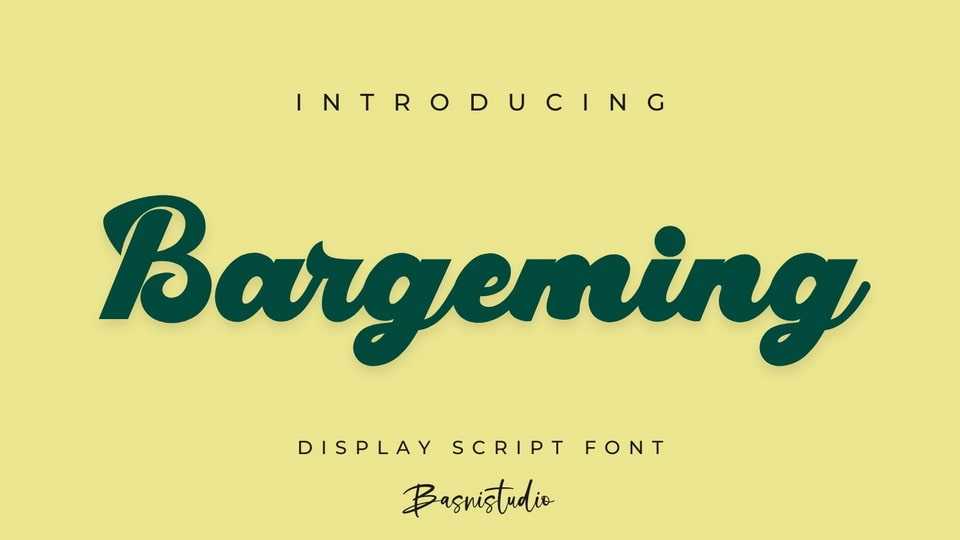Bargeming Font › Fontesk