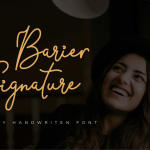 Barier Signature Script Font - Fonte Grátis Barier Signature Script Font