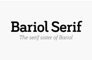 Bariol Serif Modern Typeface