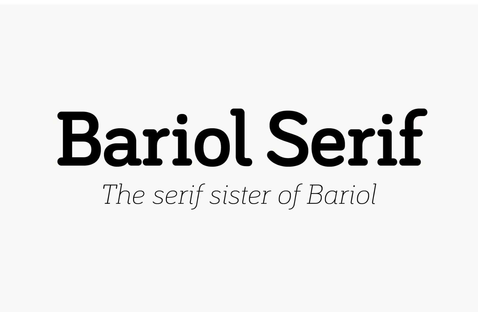 Bariol Serif Modern Typeface
