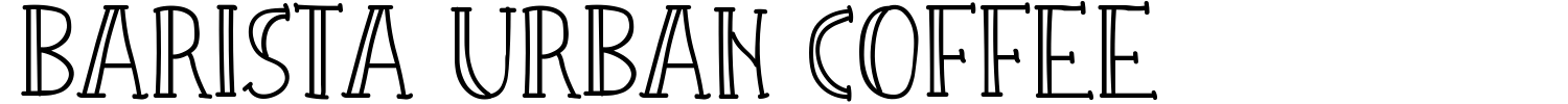 Barista Urban Coffee Font