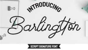 Barlingtton Script › Fontesk