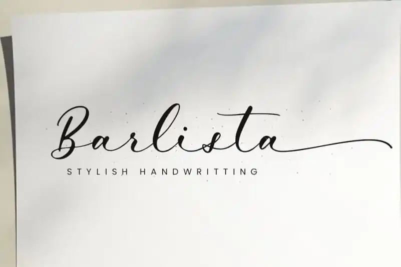 Barlista Calligraphy Font