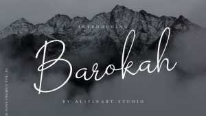 Barokah Signature Font › Fontesk