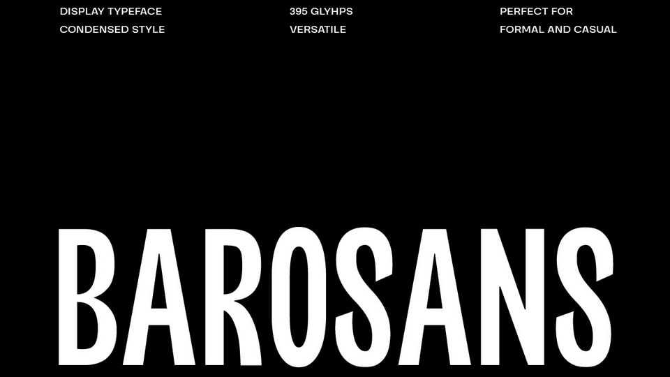 Barosans Display Font › Fontesk