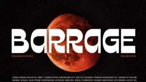 Barrage Font › Fontesk