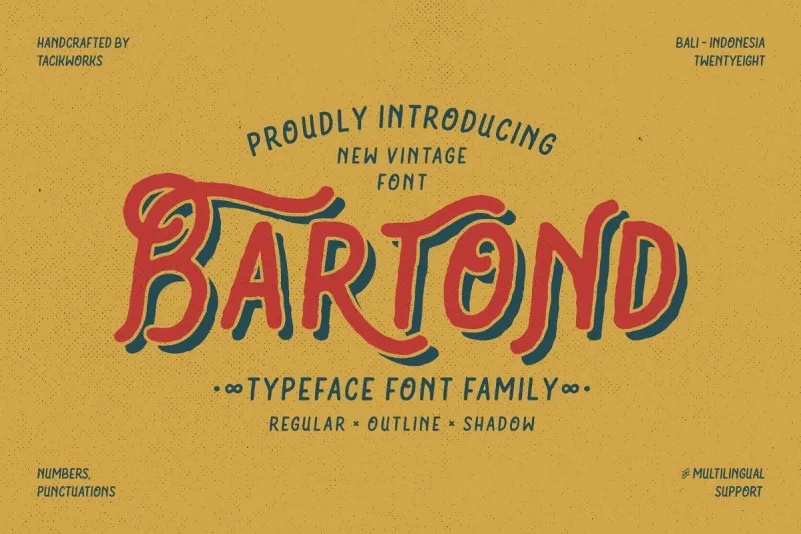 Bartond Typeface