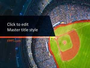 Baseball Stadium PowerPoint Template