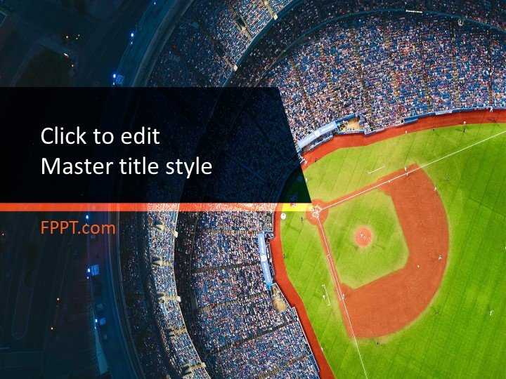 Baseball Stadium PowerPoint Template
