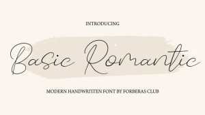 Basic Romantic Font › Fontesk