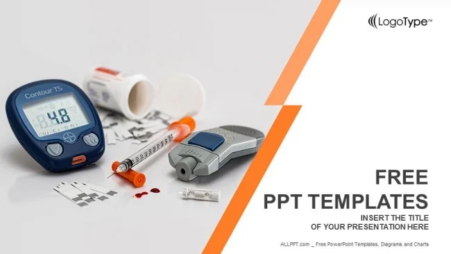 Basic tools for diabetics PowerPoint Templates