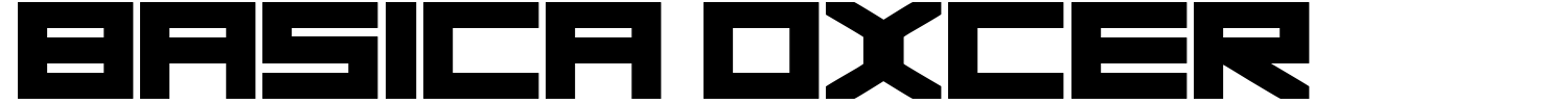 Basica Oxcer Font | 1001 Free Fonts