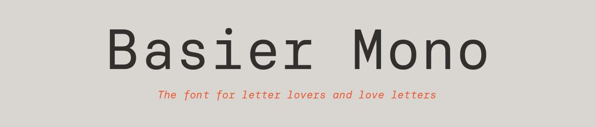 Basier Mono Font