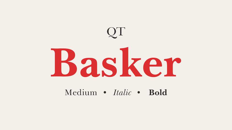 Basker Font Family › Fontesk