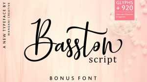 Basston Script Font › Fontesk
