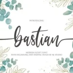 Bastian Calligraphy Font - Fonte Grátis Bastian Calligraphy Font