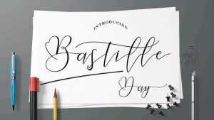 Bastille Day Script Font › Fontesk