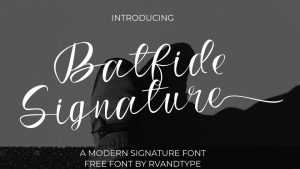 Batfide Signature Font › Fontesk