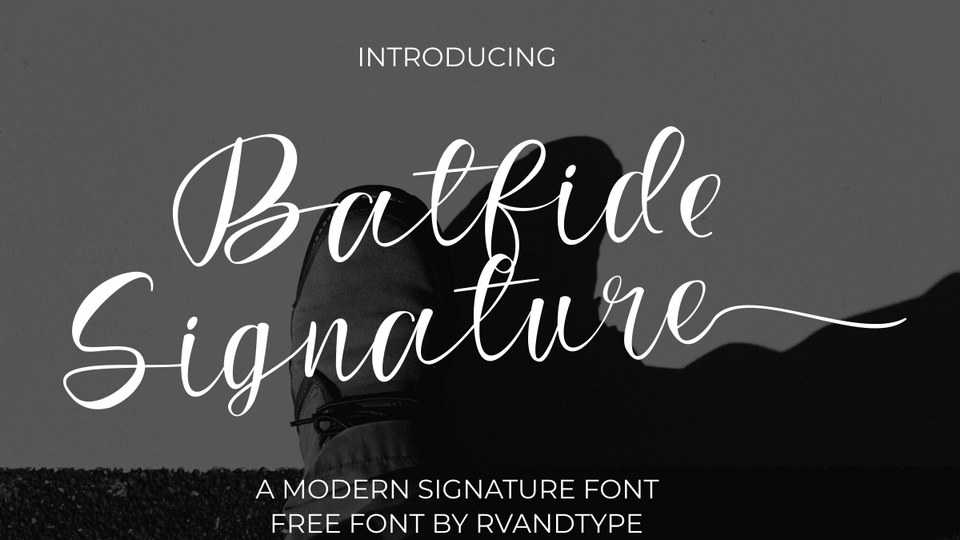 Batfide Signature Font › Fontesk