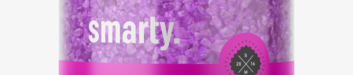 Bath salt mockup / violet