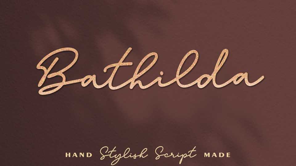Bathilda Script Font › Fontesk