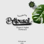 Batousai Calligraphy Font