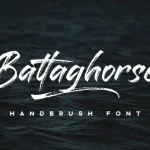 Battaghorse Brush Font Demo