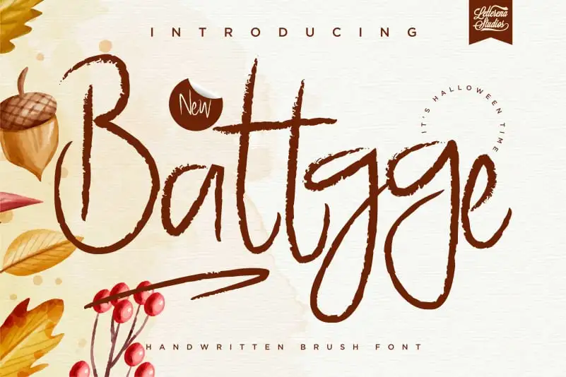 Battgge Brush Font