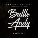 Battle Andy Script Font