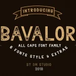 Bavalor Typeface