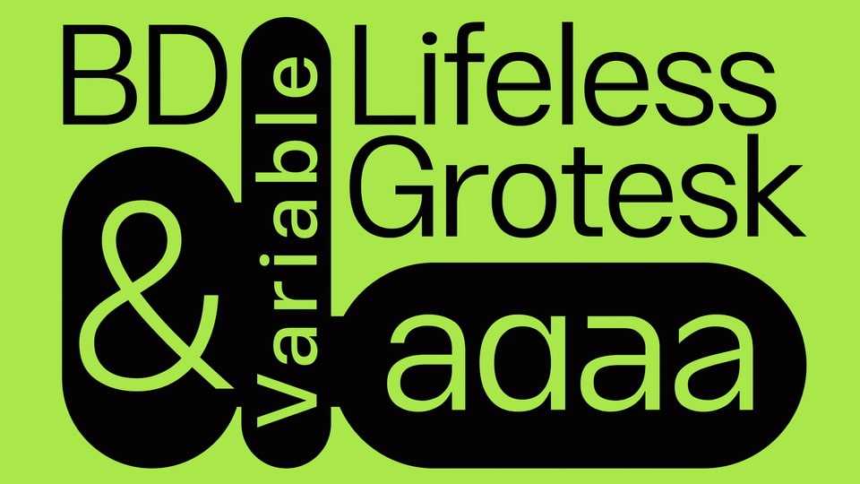 BD Lifeless Grotesk Font Family › Fontesk