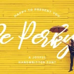 Be Perky! Handwritten Font - Fonte Grátis Be Perky! Handwritten Font