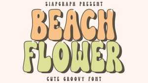 Beach Flower Font › Fontesk