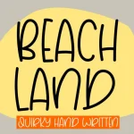 Beach Land Font - Fonte Grátis Beach Land Font