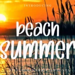 Beach Summer Font - Fonte Grátis Beach Summer Font
