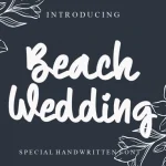 Beach Wedding Font - Fonte Grátis Beach Wedding Font
