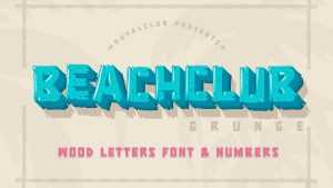 Beachclub Grunge Font › Fontesk