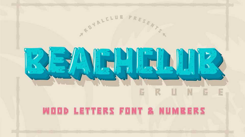 Beachclub Grunge Font › Fontesk