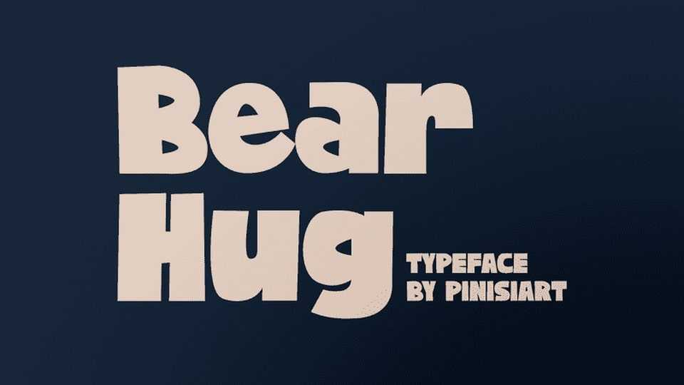 Bear Hug Font › Fontesk