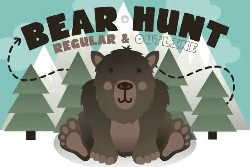 Bear Hunt Display Font