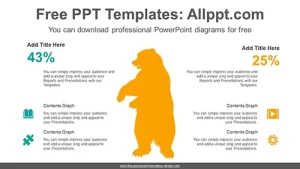 Bear Silhouette PowerPoint Diagram