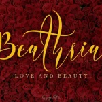 Beathria Calligraphy Font